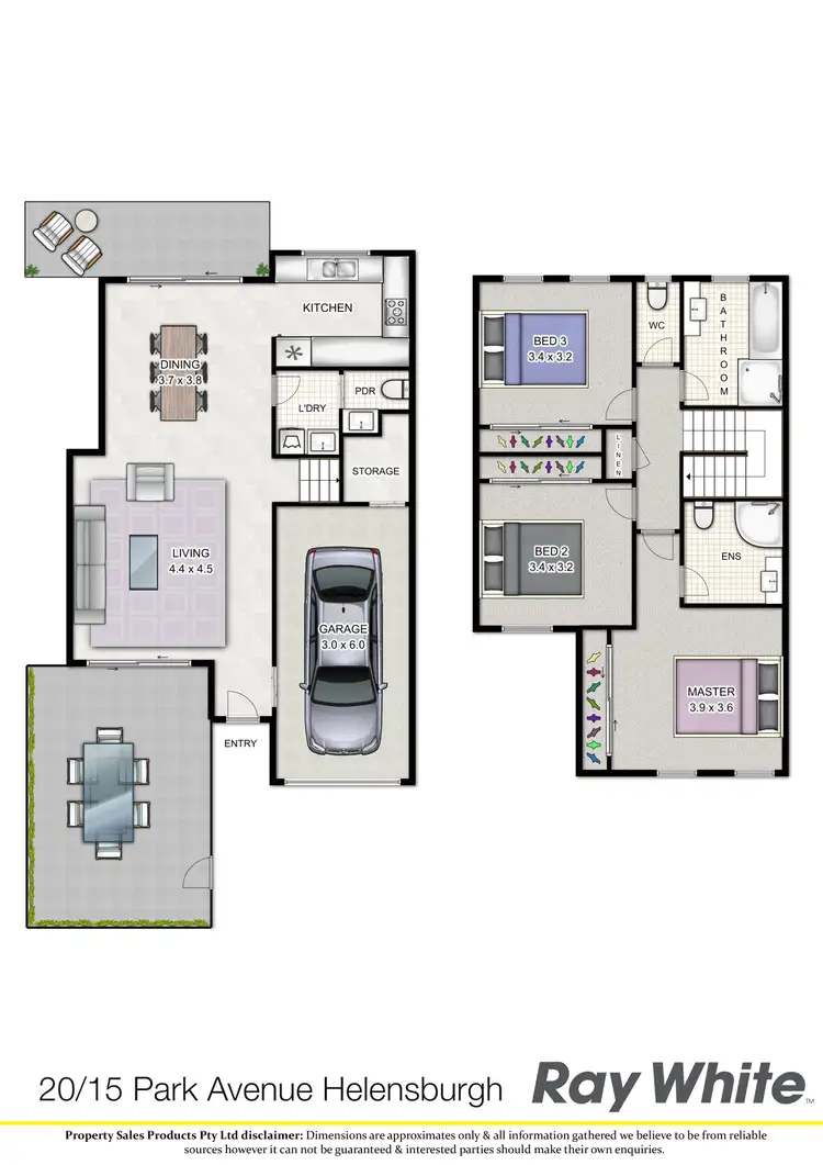 Floorplan of Homely townhouse listing, 20/15 Park Avenue, Helensburgh NSW 2508