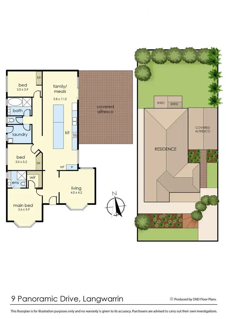 Floorplan of Homely house listing, 9 Panoramic Drive, Langwarrin VIC 3910