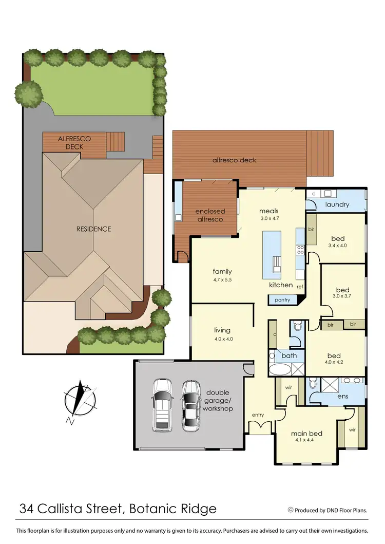 Floorplan of Homely house listing, 34 Callista Street, Botanic Ridge VIC 3977