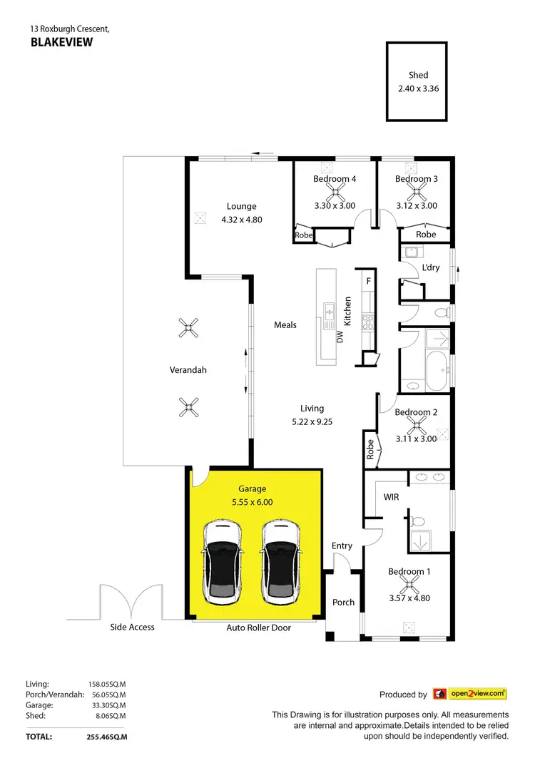 Floorplan of Homely house listing, 13 Roxburgh Crescent, Blakeview SA 5114