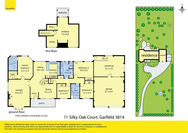 Floorplan of Homely house listing, 11 Silky Oak Court, Garfield VIC 3814