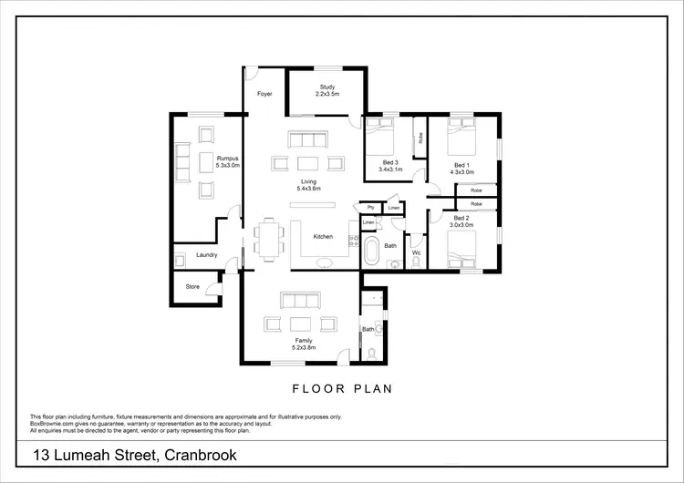 Floorplan of Homely house listing, 13 Lumeah Street, Cranbrook QLD 4814