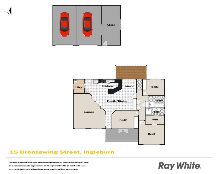 Floorplan of Homely house listing, 15 Bronzewing Street, Ingleburn NSW 2565