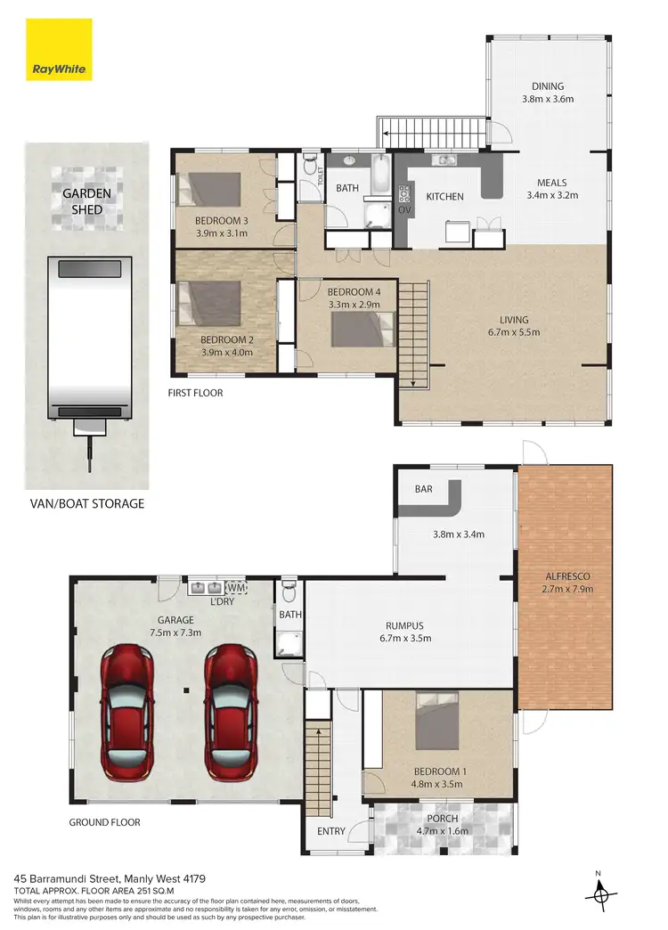 Floorplan of Homely house listing, 45 Barramundi Street, Manly West QLD 4179