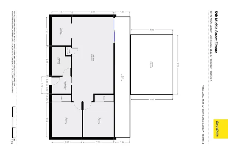 Floorplan of Homely house listing, 59B Michie Street, Elmore VIC 3558