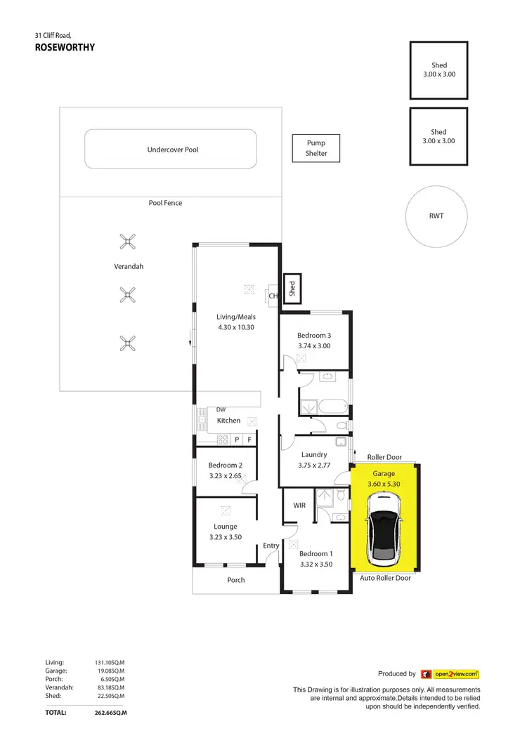 Floorplan of Homely house listing, 31 Cliff Road, Roseworthy SA 5371