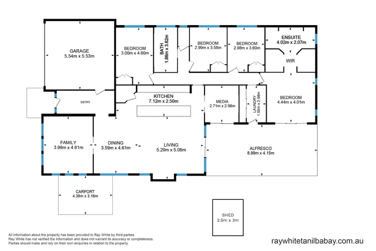 Floorplan of Homely house listing, 11 Broughton Circuit, Tanilba Bay NSW 2319