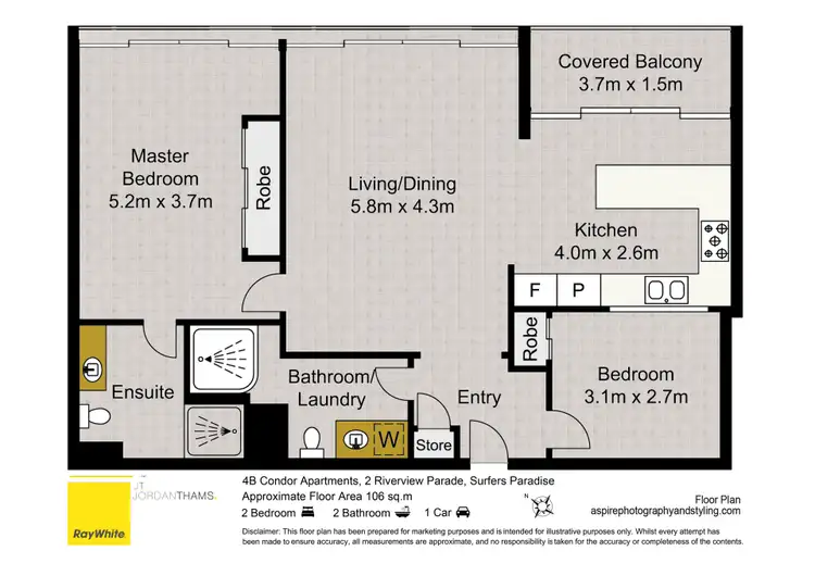 Floorplan of Homely apartment listing, 4B/2 Riverview Parade, Surfers Paradise QLD 4217