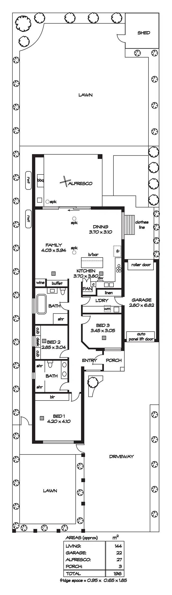 Floorplan of Homely house listing, 16 Selkirk Avenue, Clearview SA 5085