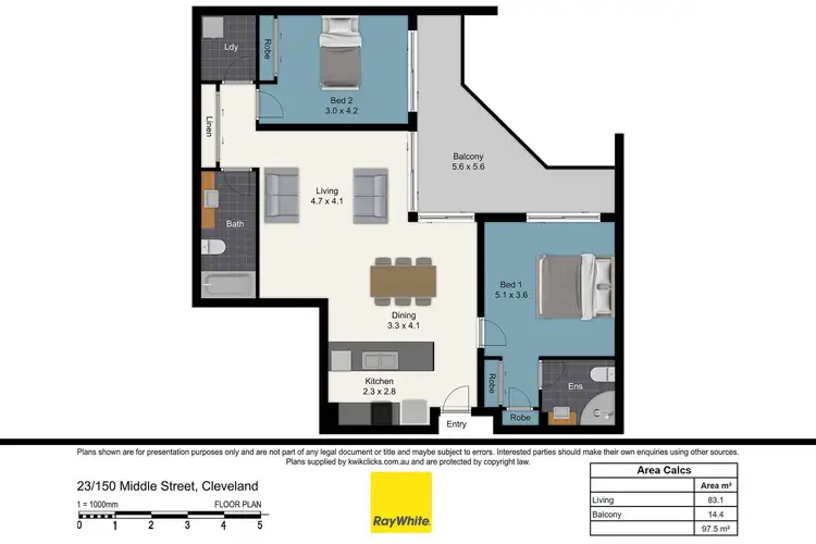 Floorplan of Homely apartment listing, 23/150 Middle Street, Cleveland QLD 4163