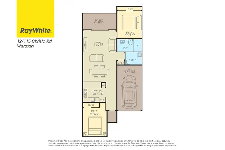 Floorplan of Homely unit listing, 12/115 Christo Road, Waratah NSW 2298