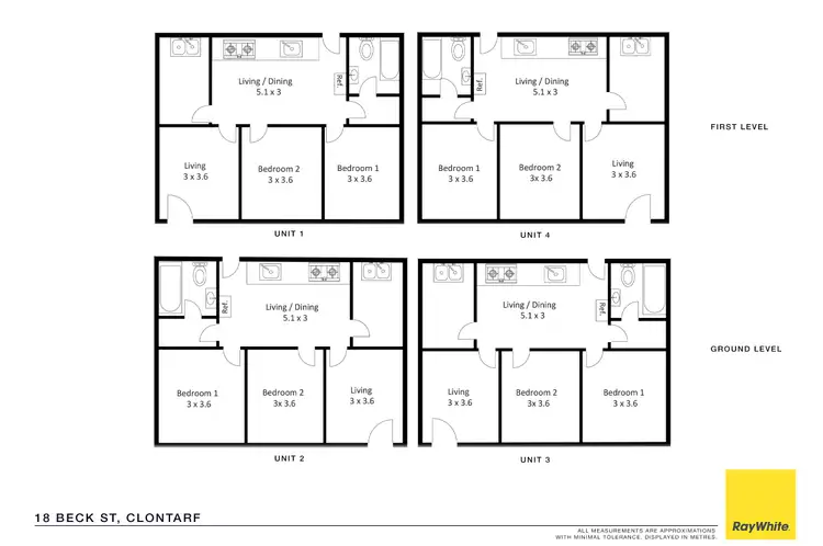 Floorplan of Homely block of units listing, 18 Beck Street, Clontarf QLD 4019