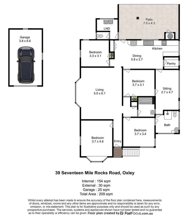 Floorplan of Homely house listing, 39 Seventeen Mile Rocks Road, Oxley QLD 4075