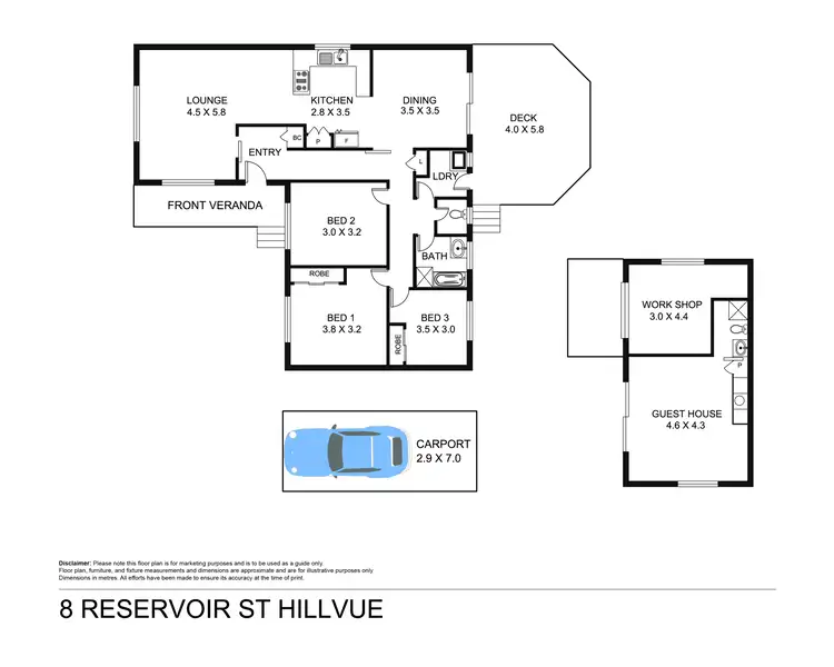 Floorplan of Homely house listing, 8 Reservoir Street, Tamworth NSW 2340