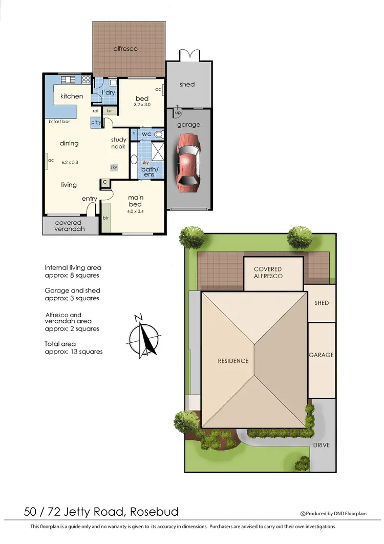 Floorplan of Homely unit listing, 50/72 Jetty Road, Rosebud VIC 3939