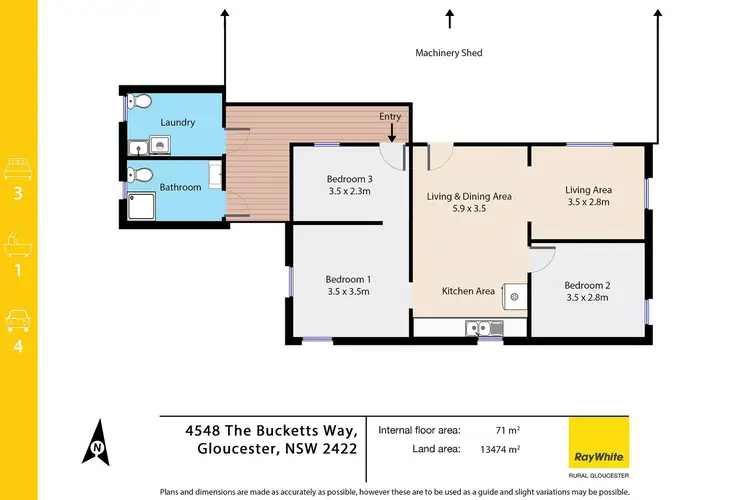 Floorplan of Homely house listing, 4548 The Bucketts Way, Gloucester NSW 2422