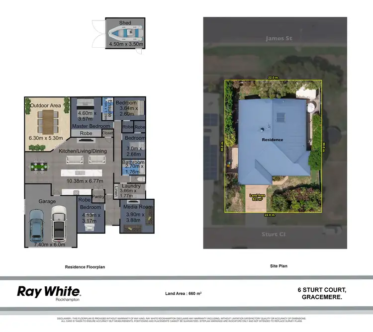Floorplan of Homely house listing, 6 Sturt Court, Gracemere QLD 4702