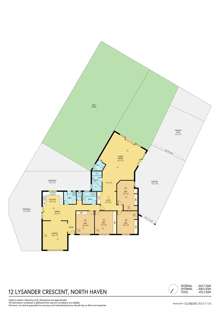Floorplan of Homely house listing, 12 Lysander Crescent, North Haven SA 5018