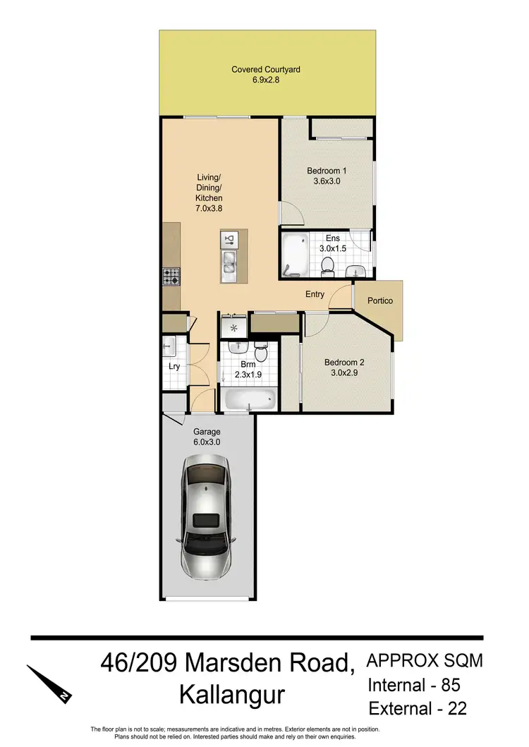 Floorplan of Homely house listing, 46/209 Marsden Road, Kallangur QLD 4503