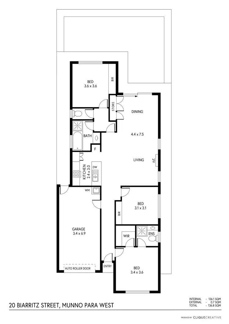 Floorplan of Homely house listing, 20 Biarritz Street, Munno Para West SA 5115
