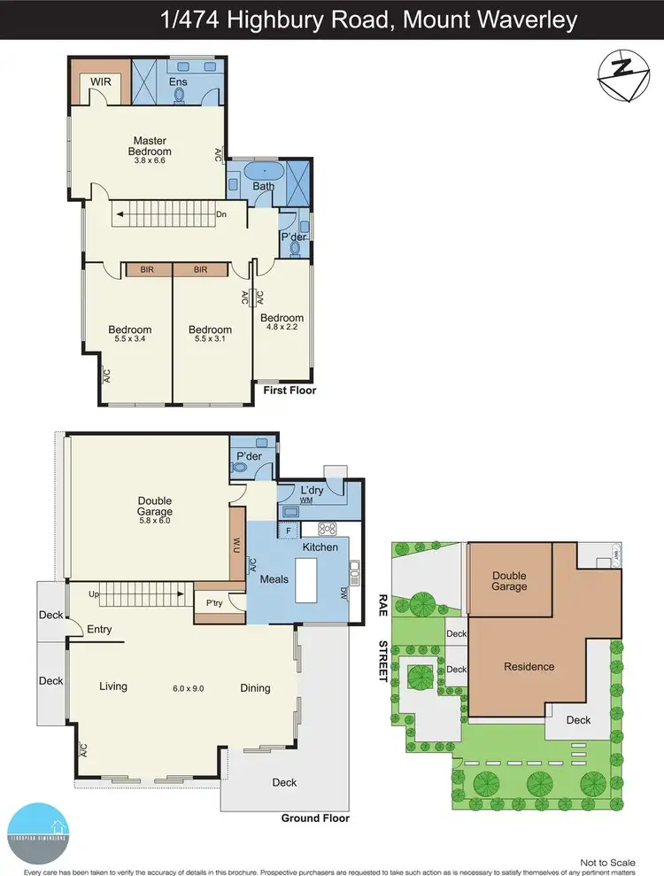 Floorplan of Homely townhouse listing, 1/474 Highbury Road, Mount Waverley VIC 3149