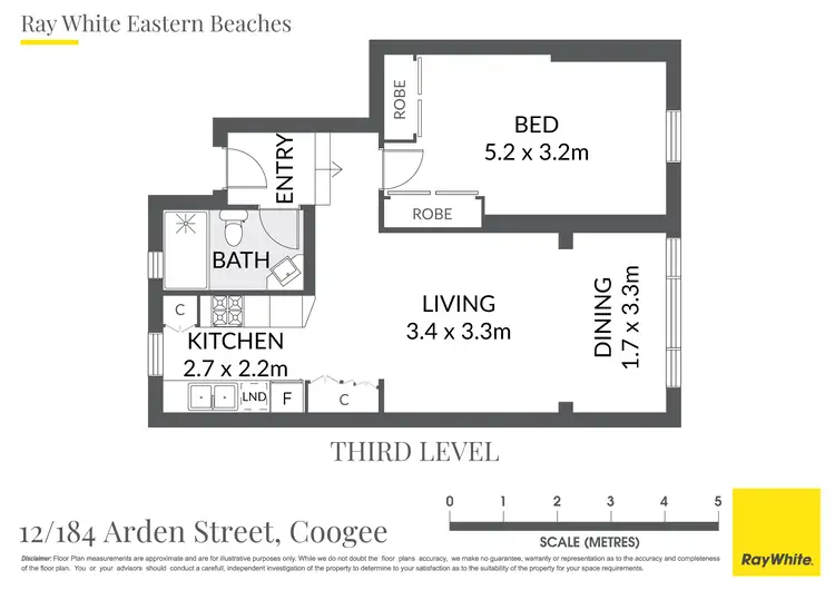 Floorplan of Homely apartment listing, 12/184 Arden Street, Coogee NSW 2034