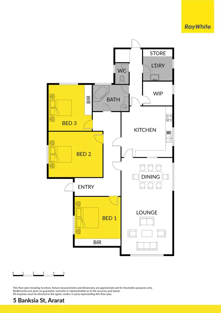 Floorplan of Homely house listing, 5 Banksia Street, Ararat VIC 3377