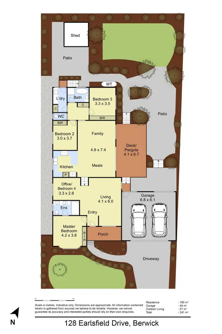 Floorplan of Homely house listing, 128 Earlsfield Drive, Berwick VIC 3806
