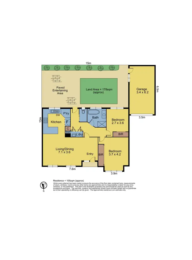 Floorplan of Homely unit listing, 2/34 Karingal Street, Croydon North VIC 3136