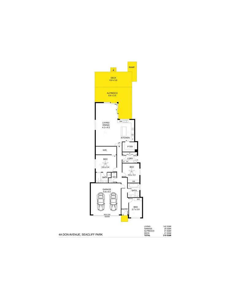 Floorplan of Homely house listing, 4a Don Avenue, Seacliff Park SA 5049
