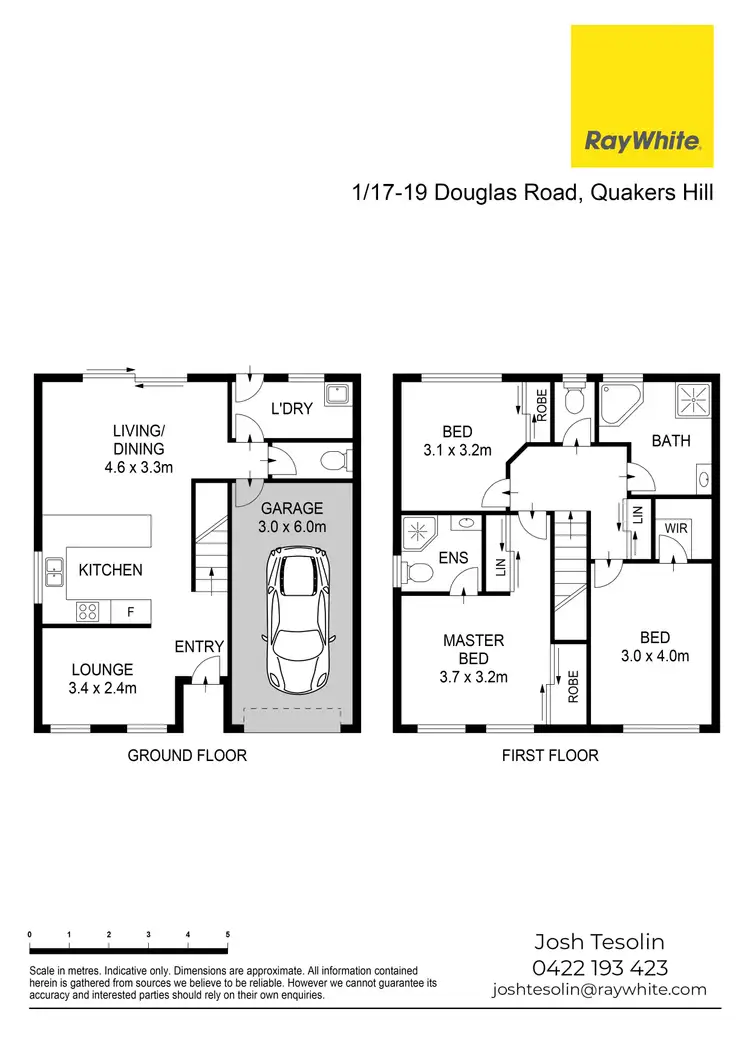 Floorplan of Homely townhouse listing, 1/17-19 Douglas Road, Quakers Hill NSW 2763