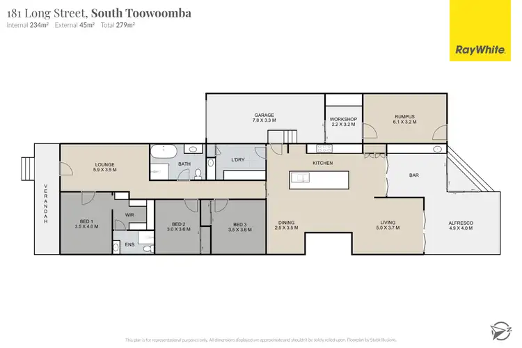 Floorplan of Homely house listing, 181 Long Street, South Toowoomba QLD 4350