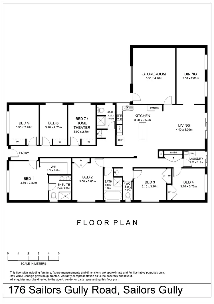 Floorplan of Homely house listing, 176 Sailors Gully Road, Sailors Gully VIC 3556