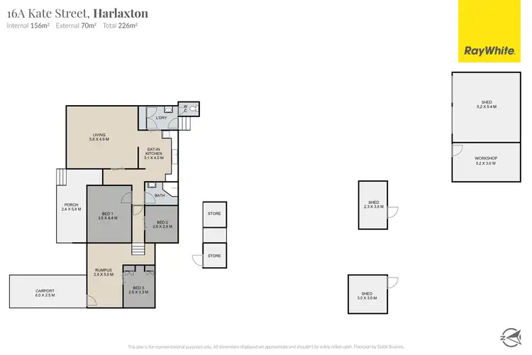 Floorplan of Homely house listing, 16A Kate Street, Harlaxton QLD 4350