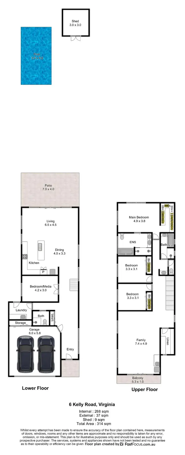 Floorplan of Homely house listing, 6 Kelly Road, Virginia QLD 4014