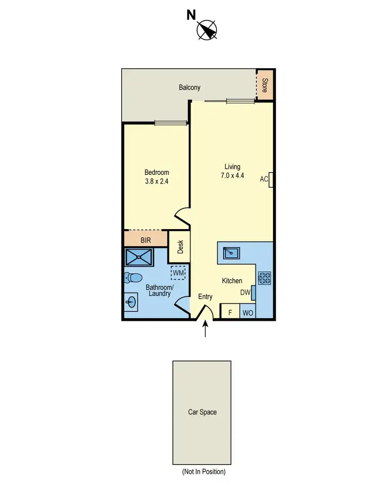 Floorplan of Homely apartment listing, 229/218 Bay Road, Sandringham VIC 3191