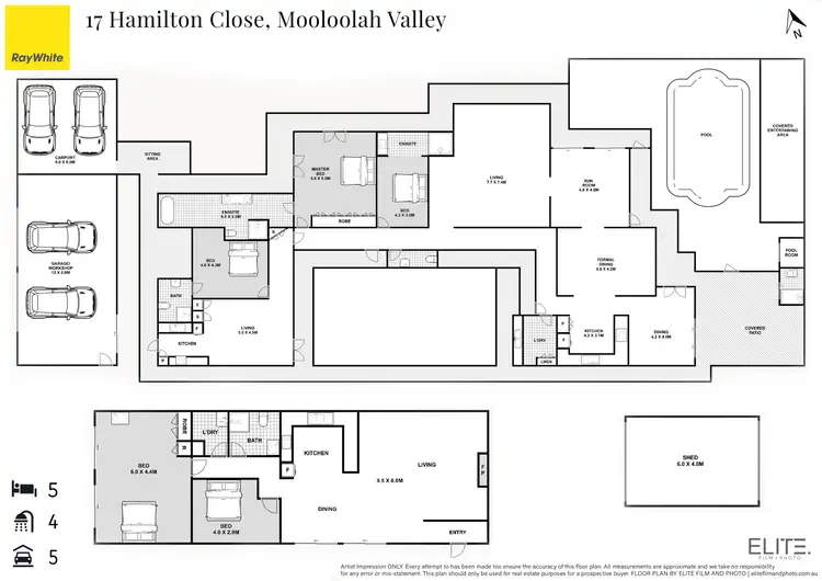Floorplan of Homely house listing, 17 Hamilton Close, Mooloolah Valley QLD 4553