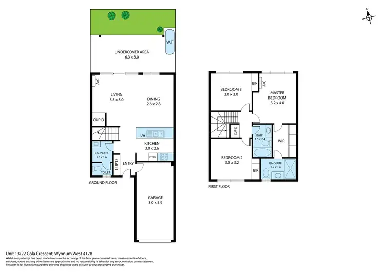 Floorplan of Homely house listing, 13/22 Cola Crescent, Wynnum West QLD 4178