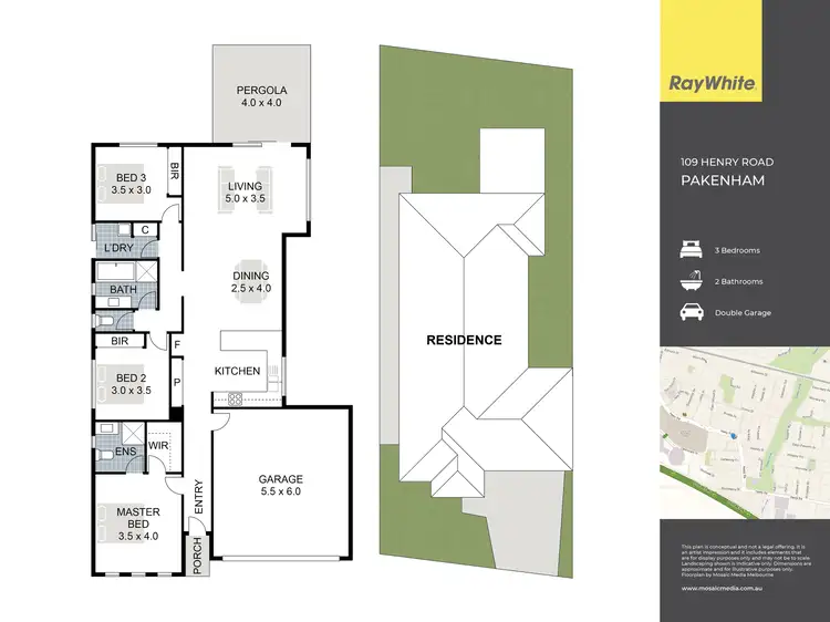 Floorplan of Homely house listing, 109 Henry Road, Pakenham VIC 3810
