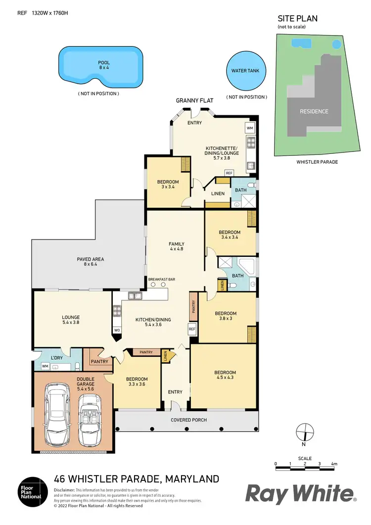 Floorplan of Homely house listing, 46 Whistler Parade, Maryland NSW 2287