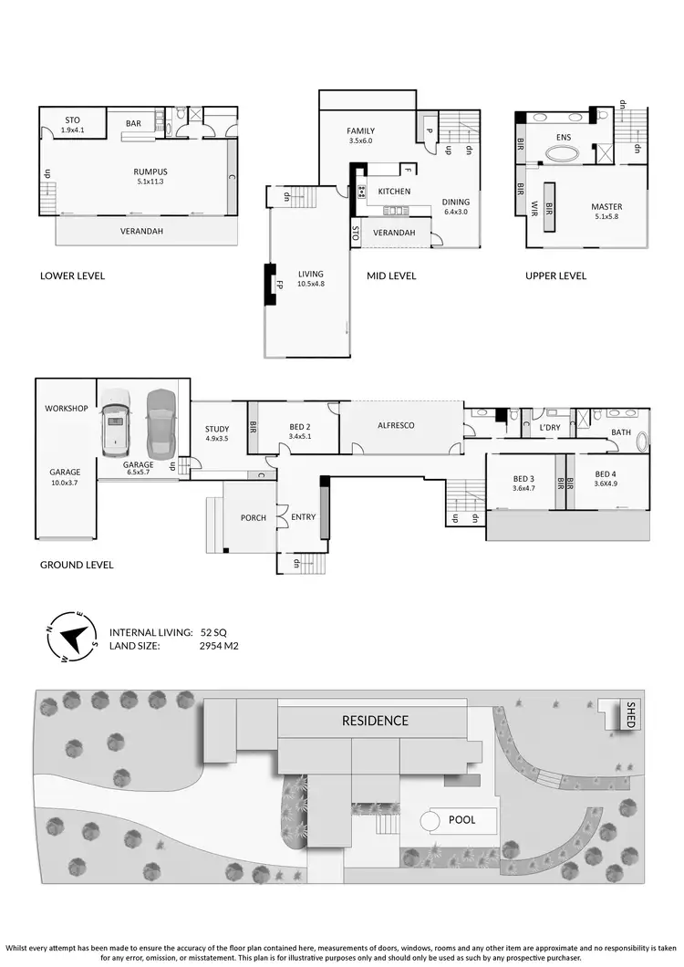 Floorplan of Homely house listing, 4 Ambleside Close, Frankston South VIC 3199