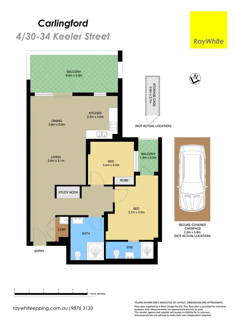 Floorplan of Homely apartment listing, 4/30-34 Keeler Street, Carlingford NSW 2118