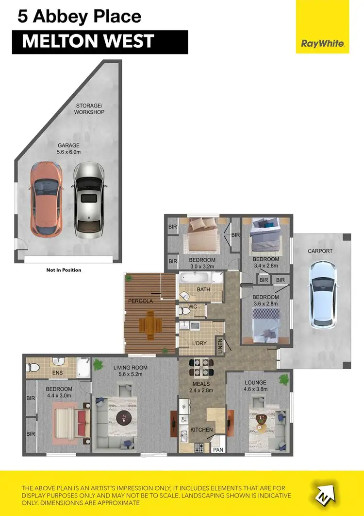Floorplan of Homely house listing, 5 Abbey Place, Melton West VIC 3337