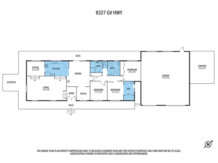 Floorplan of Homely house listing, 8327 Goulburn Valley Highway, Trawool VIC 3660