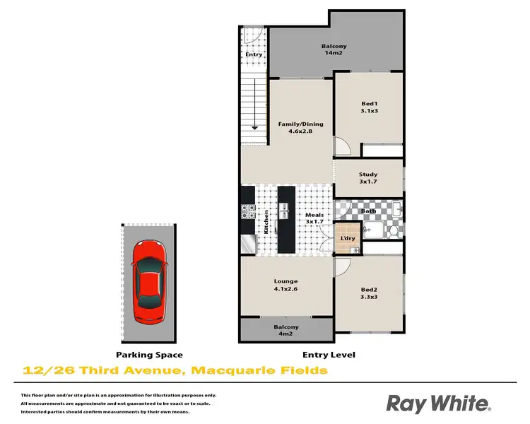Floorplan of Homely house listing, 12/26 Third Avenue, Macquarie Fields NSW 2564