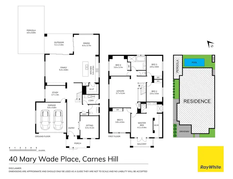 Floorplan of Homely house listing, 40 Mary Wade Place, Carnes Hill NSW 2171