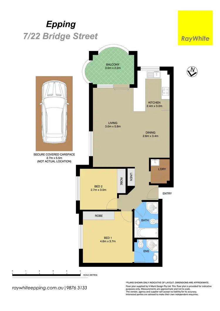 Floorplan of Homely unit listing, 7/22 Bridge Street, Epping NSW 2121