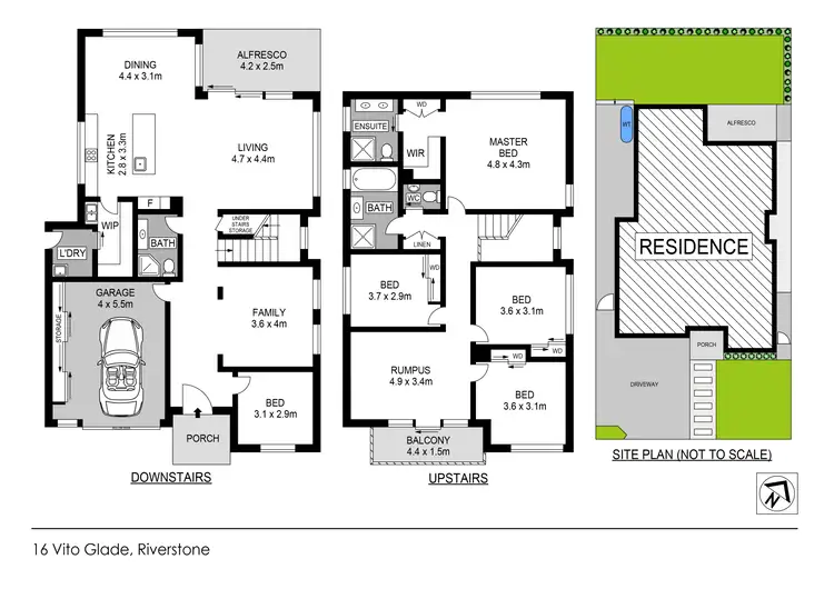 Floorplan of Homely house listing, 16 Vito Glade, Riverstone NSW 2765