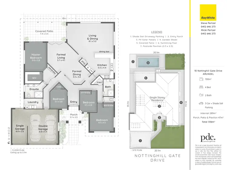 Floorplan of Homely house listing, 10 Nottinghill Gate Drive, Arundel QLD 4214