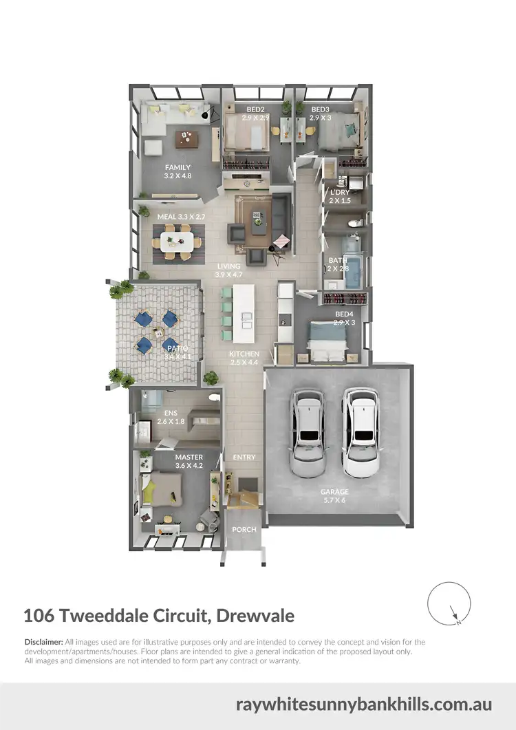 Floorplan of Homely house listing, 106 Tweeddale Circuit, Drewvale QLD 4116